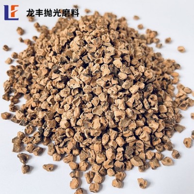 核桃壳磨料 研磨抛光果壳料 金属零件粗抛研磨图5