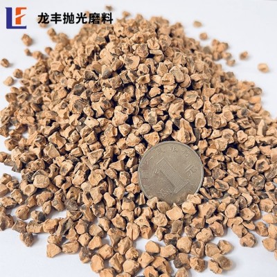 核桃壳磨料 研磨抛光果壳料 金属零件粗抛研磨图2