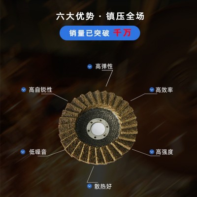 新丝路尼龙百叶片无纺布不织布砂布轮角磨机打磨片铸件焊接拉丝片图2
