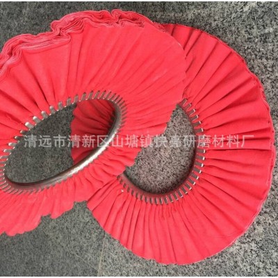 410x16页红色上浆风轮 表面抛光打磨 抛光布轮 布轮抛光 车线抛光图3