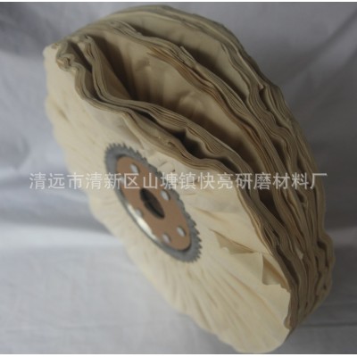 12寸72页防羽风轮批发鞋材抛光布轮抛光绒布轮布轮片抛光材料图2