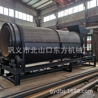 大型无轴滚筒筛 移动洗石洗矿洗砂筛分机全自动砂石泥土分离机图5