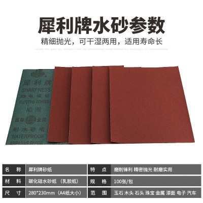犀利牌砂布铁砂皮砂纸棕刚玉砂布抛光砂纸湖北玉立耐水砂纸图2