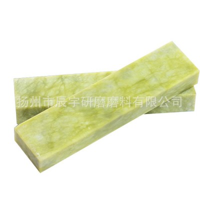 天然绿宝石玛瑙磨刀石 家用精磨镜面抛光修脚刮胡木工军刀磨刀石图4
