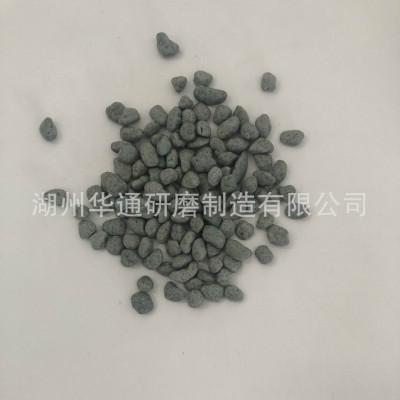 专业提供棕刚玉研磨石 斜三角石磨料 菱形滚拋石 粗抛 高硬度耐磨图4