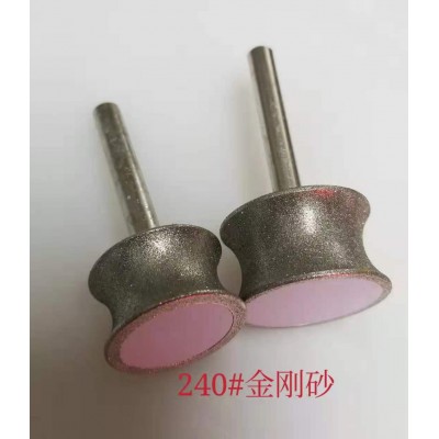 玉石玛瑙戒指手镯圆弧手工打磨DIY 6MM杆金刚砂凹槽磨头坑铊80#砂图3