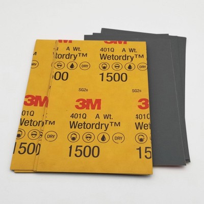 3M401Q水磨砂纸汽车美容1500号2000目超细干磨漆面打磨 补漆抛光片图5