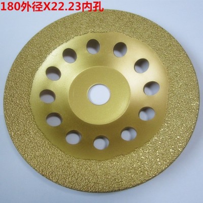 钎焊铸铁磨片金刚石碗磨片铸钢铸铁打磨片磨盘粗砂砂轮片36目图5