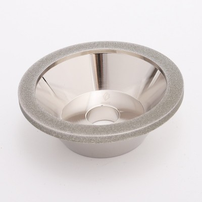 电镀金刚石碗型砂轮石材金属加工打磨万能合金刀可定 制磨刀机砂图5