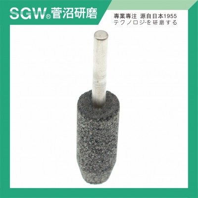 SGW树脂磨头附轴带柄打磨去毛刺抛光金属电磨配件耐磨圆柱锥形图4