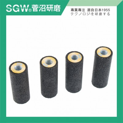 SGW树脂磨头附轴带柄打磨去毛刺抛光金属电磨配件耐磨圆柱锥形图6