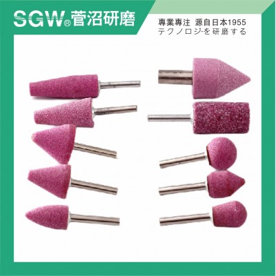 SGW低温陶瓷带柄磨头绿碳化硅GC小砂轮电动打磨金属抛光火石仔6mm图3