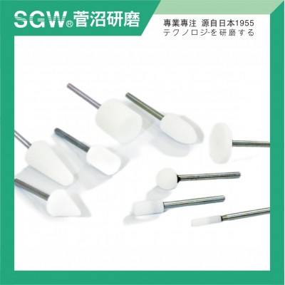 SGW低温陶瓷带柄磨头绿碳化硅GC小砂轮电动打磨金属抛光火石仔6mm图2
