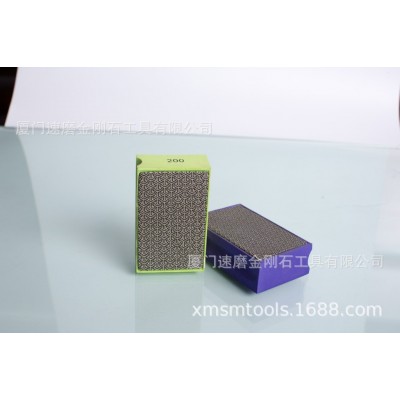 电镀金刚石手擦90x55手刷手持磨块玻璃磨边陶瓷打磨块手抛块图3