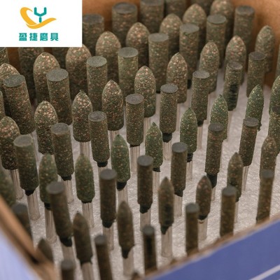 源头厂家直销 精磨抛光磨头芝麻磨头直径3-12mm绿芝麻橡胶100袋装图4