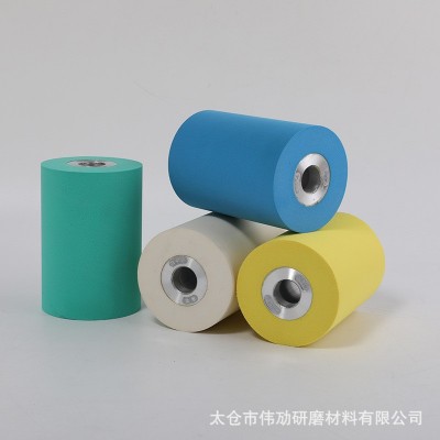 角磨机海绵轮 木工打磨抛光滚筒轮手电钻带螺牙海绵磨砂棒图4
