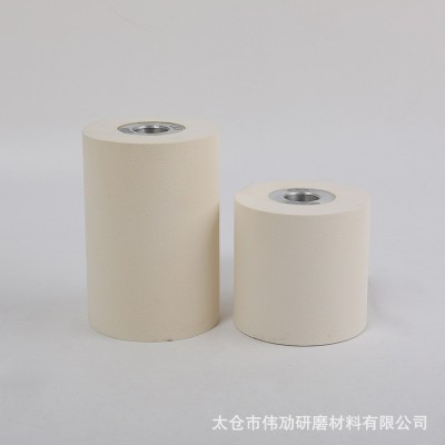 角磨机海绵轮 木工打磨抛光滚筒轮手电钻带螺牙海绵磨砂棒图2