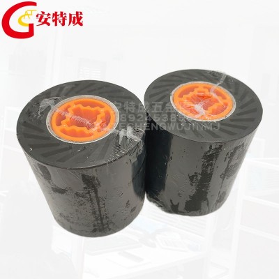 黄芯橡胶轮砂拉丝机虫子砂布筒用橡胶抛光轮90*100滚筒橡皮拉丝轮图3
