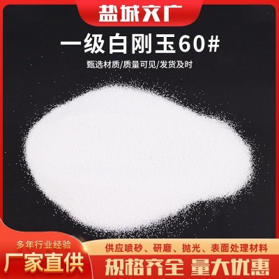 厂家供应一级白刚玉60#磨料喷砂机抛光研磨用白刚玉人造磨料图2
