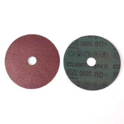 3M982C 钢纸磨片砂纸磨片高速磨片抛光去毛刺 36+7寸纤维砂碟片图3