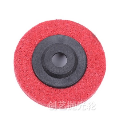 厂家直销红色黑盖尼龙轮纤维轮磨碟角向尼龙轮100型4寸角磨片图5