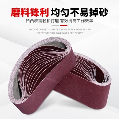 三菱砂带610/915*100 533*75搭接坦克机木工金属抛光打磨环形条卷图2