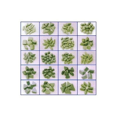供应研磨石 五金件抛光用斜三角棕白刚玉研磨石 高铝瓷球形研磨石图2