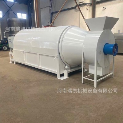 沙子烘干机 电加热金属矿渣烘干机 小型滚筒燃气加热粮食烘干机图3