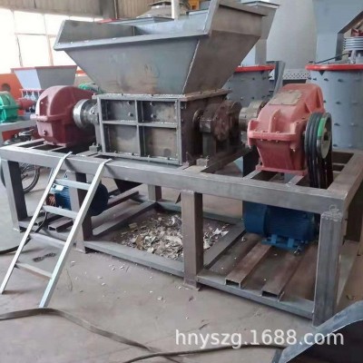 建筑模板撕碎机 废旧家具床垫粉碎机 PE管塑料管件破碎机成套设备图4