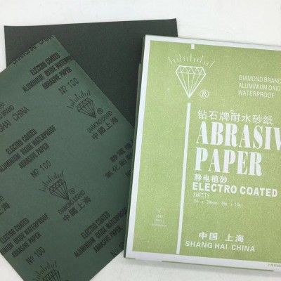 厂家批发钻石牌水砂纸 60#-2000#粒号齐全打磨抛光耐水砂纸图2