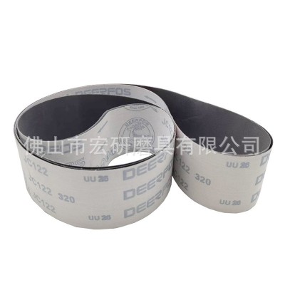 鹿牌JC122碳化硅抛光带915*50 金属砂带 软布黑砂 砂带机抛光图2