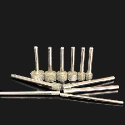 厂家供应金刚石磨头电镀直杆金刚石磨头圆柱直杆金刚石磨头图5