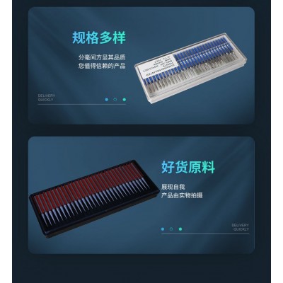 一品合金打磨头电镀磨针雕刻玉石打孔针3mm抛光金刚砂磨棒图5