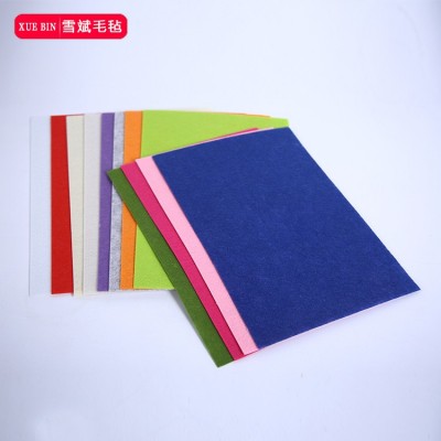 厂家供应 彩色毛毡 手工彩色毛毡片 30*20cm涤纶毡片颜色齐全图6