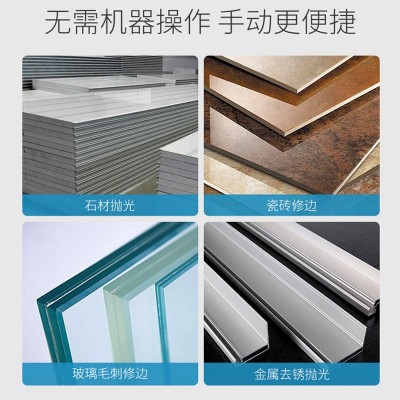 电镀金刚石磨块软手持镀砂瓷砖修边器手擦磨片木材石材玻璃打磨片图4