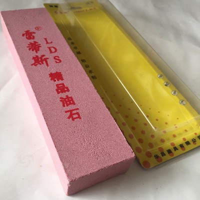 雷蒂斯插卡磨石 双面油石家用磨刀石 底座款农用磨刀砥石图3