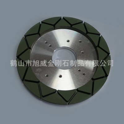 陶瓷釉面砖树脂M分段式磨轮 微晶砖干磨金刚石砂轮 精磨修边砂轮图2