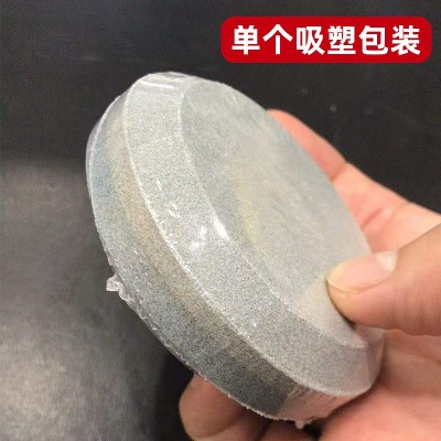 方圆磨刀石圆形油石双面手持家用磨刀石户外磨刀工具油石厨房磨刀图3