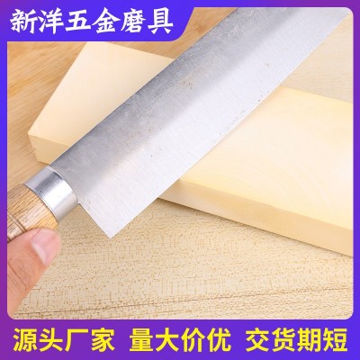 批发黄色浇筑油石条加硬精磨抛光磨刀器双面白刚玉高效率磨刀油石图5
