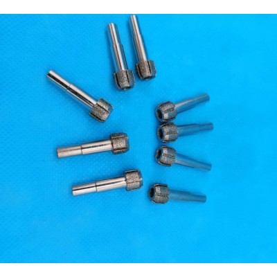加工氧化铝氧化锆陶瓷导料槽内孔用加长电镀金刚石磨棒磨头 1支