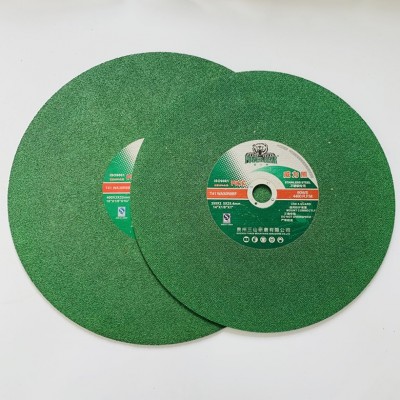 威力熊 切割片 350/400绿片黑片不锈钢金属锯片切钢材树脂砂轮片  1片图4