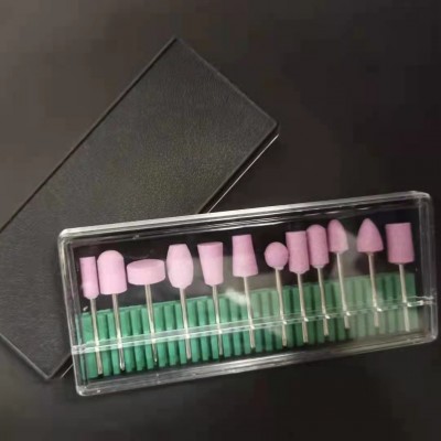 砂轮磨头打磨头美甲12件套装打磨头砂圈砂轮盒装打磨机头抛光打磨 500盒图3