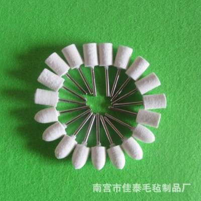 羊毛磨头毛毡磨头带柄磨头电磨头打磨头陶瓷磨头陶瓷打磨头羊毛轮图2