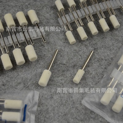 美牙美甲玻璃玉石羊毛打磨头雕菩模具镜面抛光打磨头带柄羊毛磨头图5