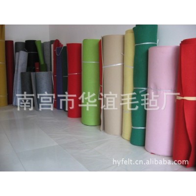 加工定制 彩色针刺布涤纶不织布毛毡布料 彩色纤维布 毛毡布图4
