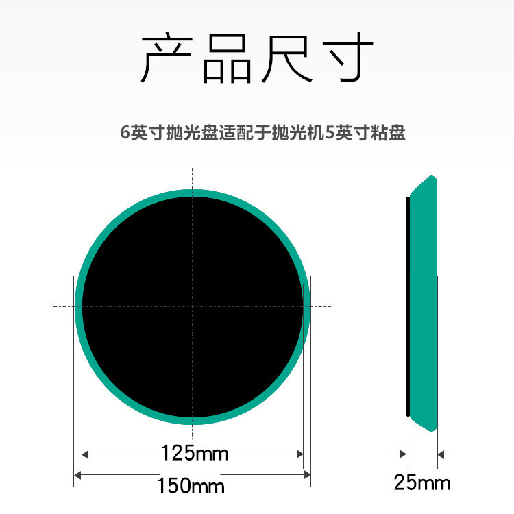 斜边抛光盘