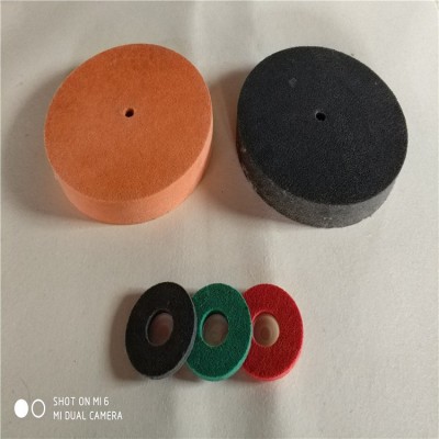 毛毡纤维抛光轮 五金打磨工具石器表面抛光轮 角磨机抛光纤维轮图4
