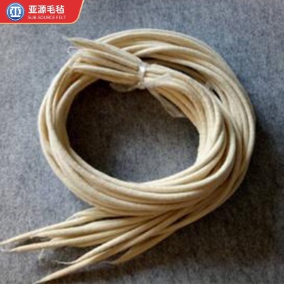厂家供应多尺寸毛毡绳 工业羊毛毡吸油绳隔热滤油防尘毛毡绳图2