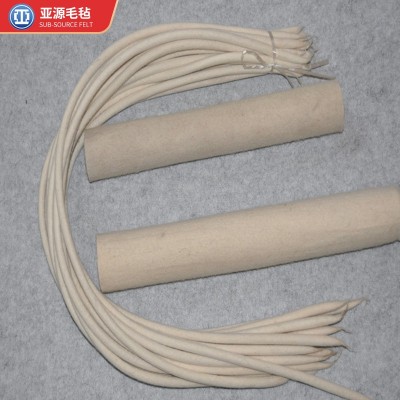 厂家供应多尺寸毛毡绳 工业羊毛毡吸油绳隔热滤油防尘毛毡绳图3