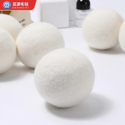 亚马逊直供烘干羊毛毡球 新西兰羊毛除皱洗衣干燥吸水羊毛毡球图2